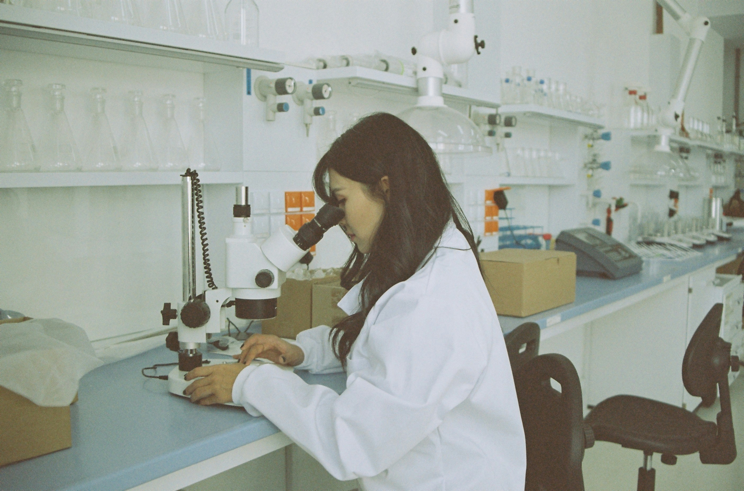 Operators working in a clean processing facility